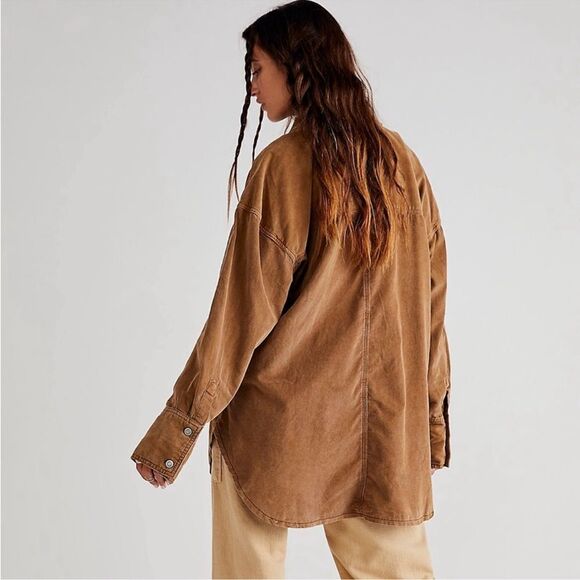 ✨NEW!✨Free People Baby Cord Buttondown - Picture 3 of 5